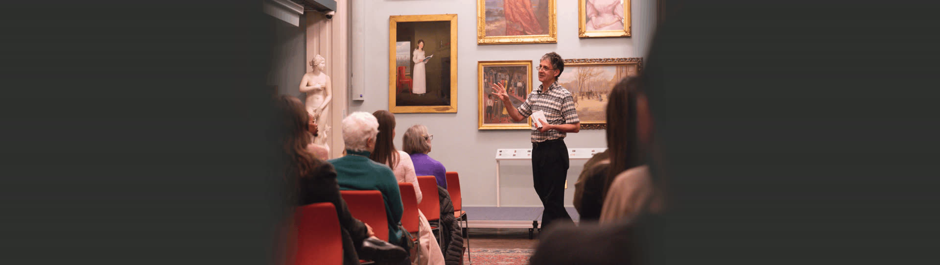 Michael Almond lecturing
